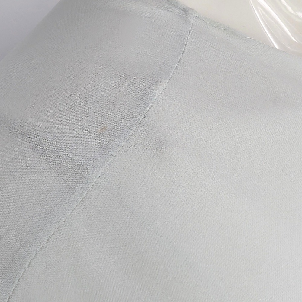 The Row SS18 Runway Look 28 Silk Maxi Dress Slip XS/S Pale Blue Asymmetric - Picture 10 of 16